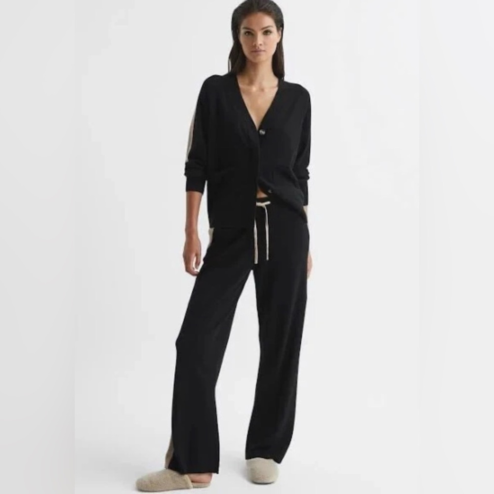 Reiss Rowan 100% Cashmere Track Pants